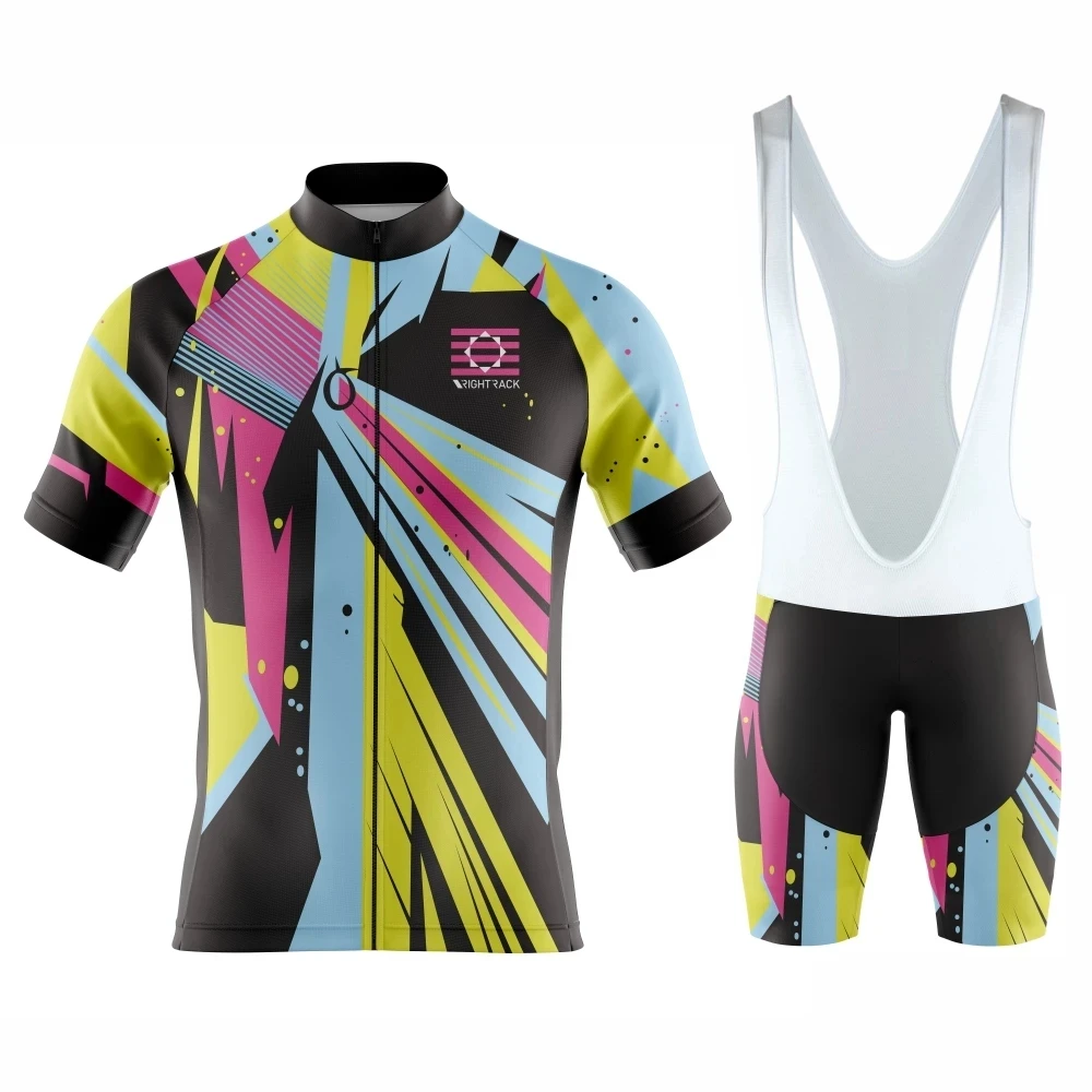 

Breathable Quick Dry Short Sleeve Cycling Jersey Suits Mountain Bike Clothing Bicycle Sports Shirts Men Riding Tops Hot Sale Kit