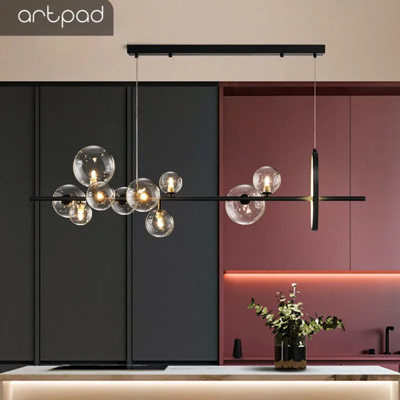 Artpad Dining Room Hanging Lights Ceiling chandelier G9 LED Bulb Included