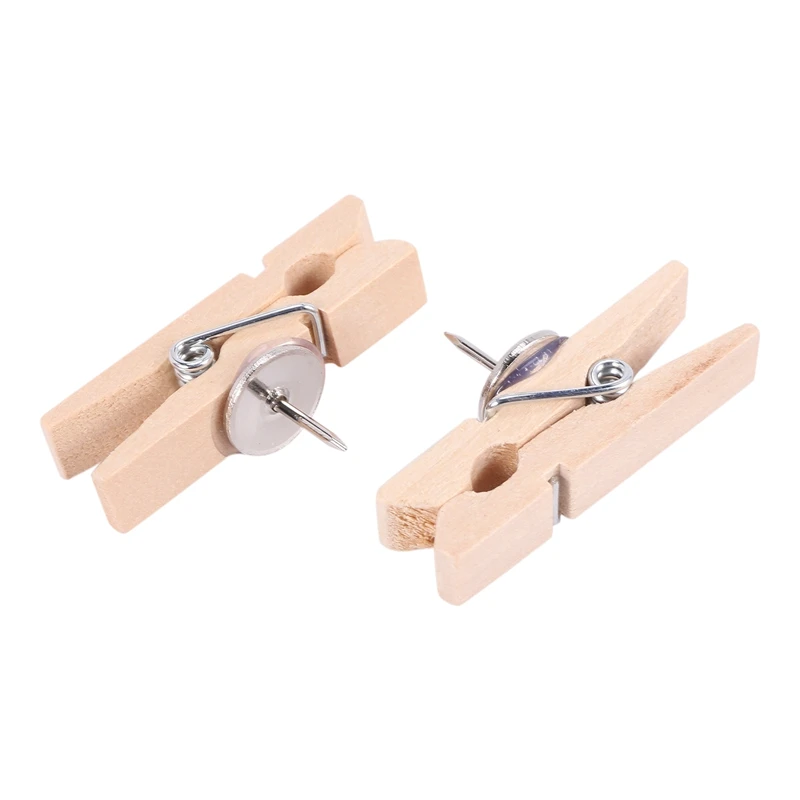 Штифты с деревянными зажимами 50 шт. колпачки для кнопок креативные Зажимы бумаги
