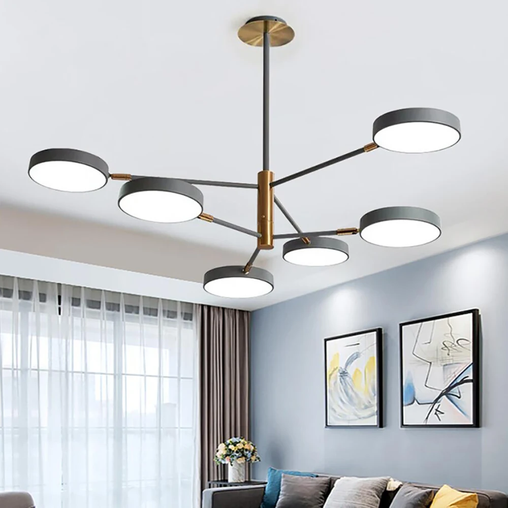 

Скандинавская Люстра для гостиной, роскошные домашние светильники для спальни, креативные и персонализированные люстры в виде Макарон для ресторана