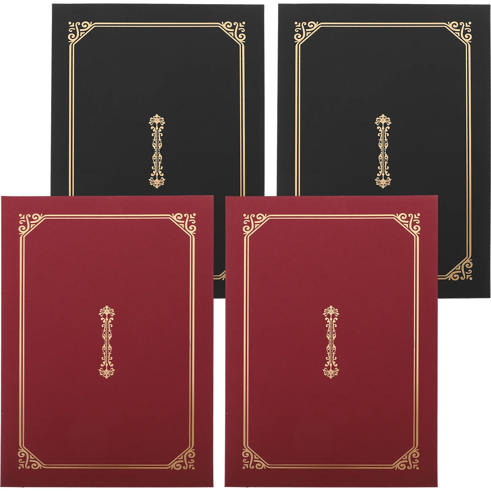 

4Pcs Certificate Cover Document Cover Certificate Protector Certificate Shell Certificate Paper Holder