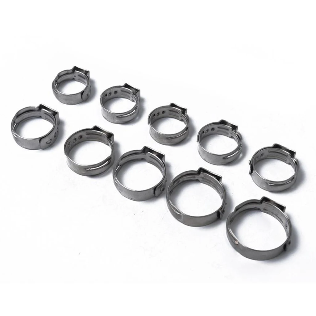 

90x 5.3-22.6mm Single Ear Plus Fuel Air Hydraulic Hose Clamps -Clips