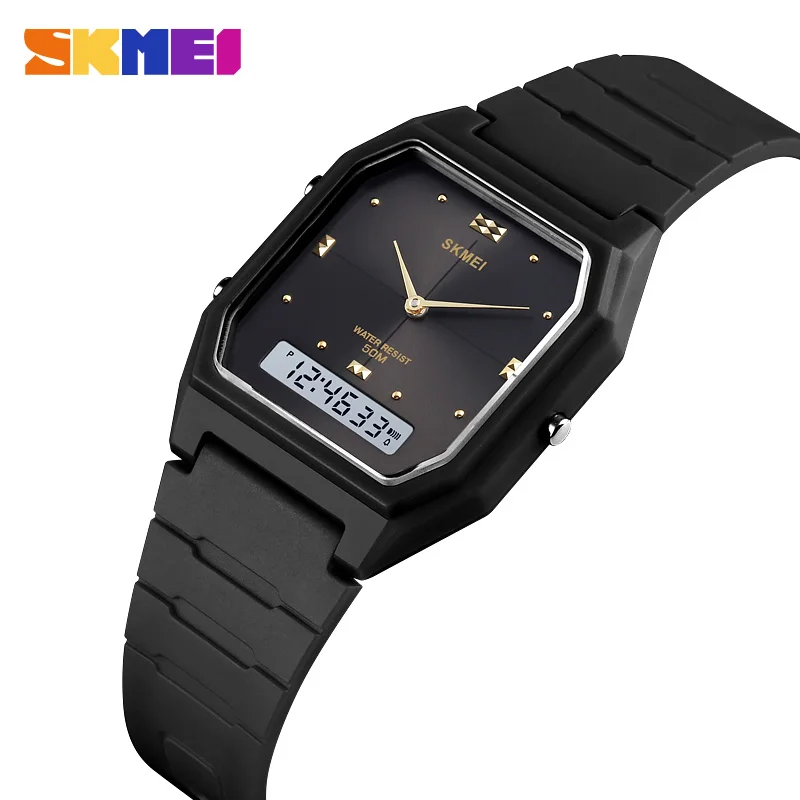 

SKMEI 1604 Luxury Fashion Men Women Watch Dual Time Reloj Relogio Masculino Quartz Watches Simple Casual Waterproof Wristwatch
