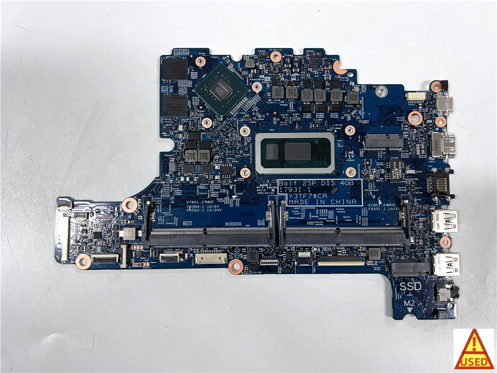 

USED Laptop Motherboard CN-0T0T3P 17931-1 FOR DELL 5583 5584 with SRFFW i7-8565U DDR4 100% Working Test Passed