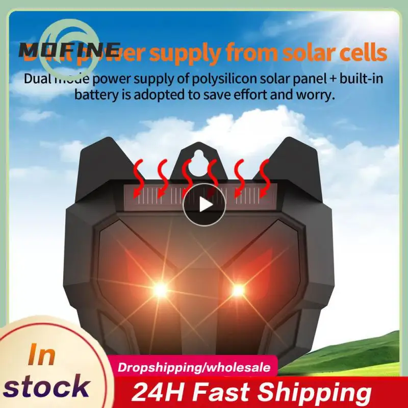 

Waterproof Driver Strobe New Animal Repellent Solar Deer Mouse Repellent Outdoor Supplies Imitating Animal Natural Enemies Eyes