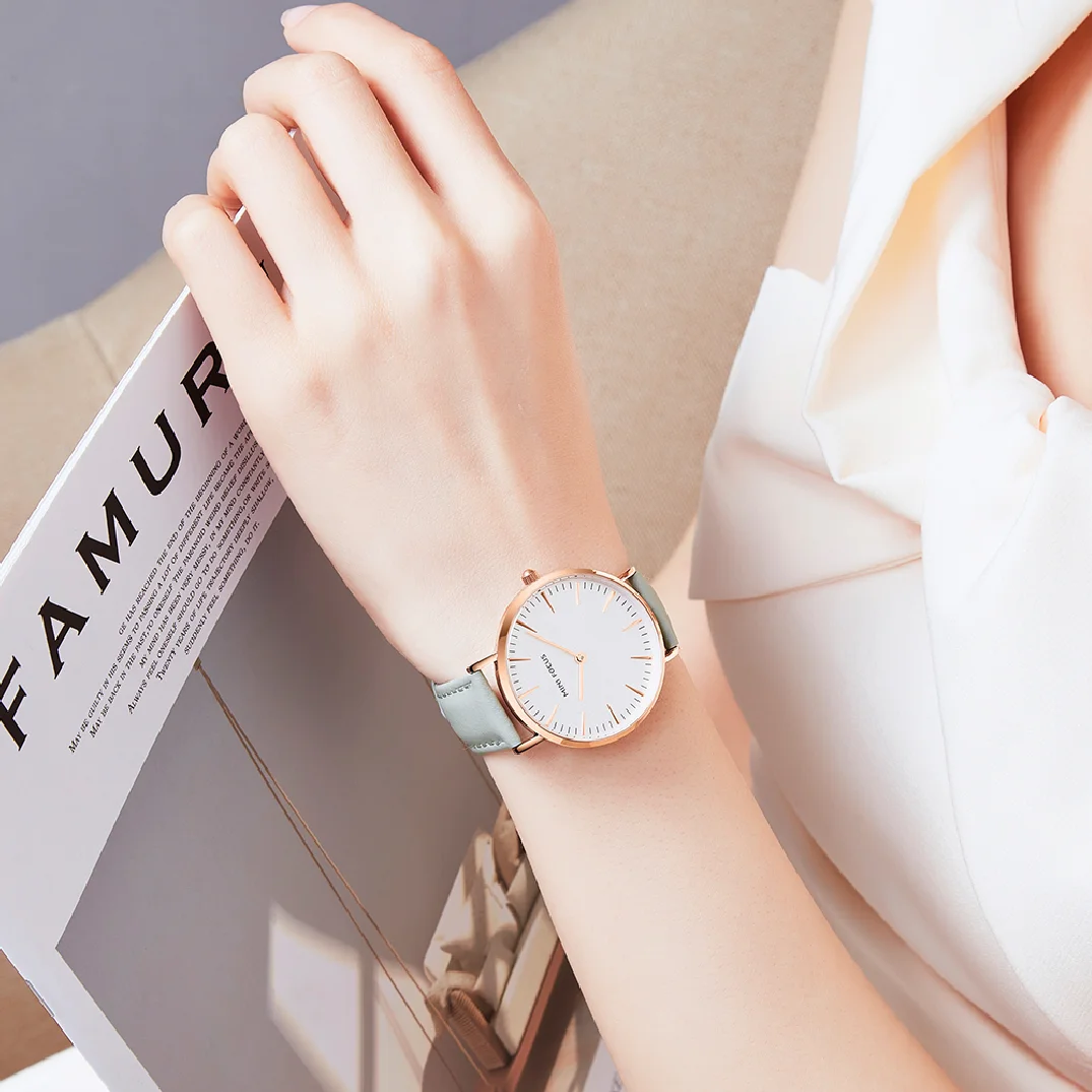 MINI FOCUS Top Luxury Fashion Women Wristwatch Lady Japan Quartz Waterproof Clock Leather Casual Watch Woman Relogio Feminino enlarge