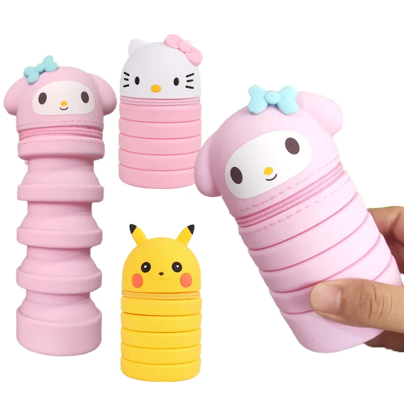 Case Cinnamoroll My Melody Pom Pom Purin Keroppi Pen Bag Stationery Box Pen Pouch
