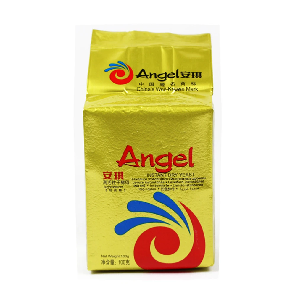 

Instant Dry Yeast Sugar Tolerant 100g Yeast Powder For Flour Fermentation Baking Yeast Bread Mantou Angel Yeast