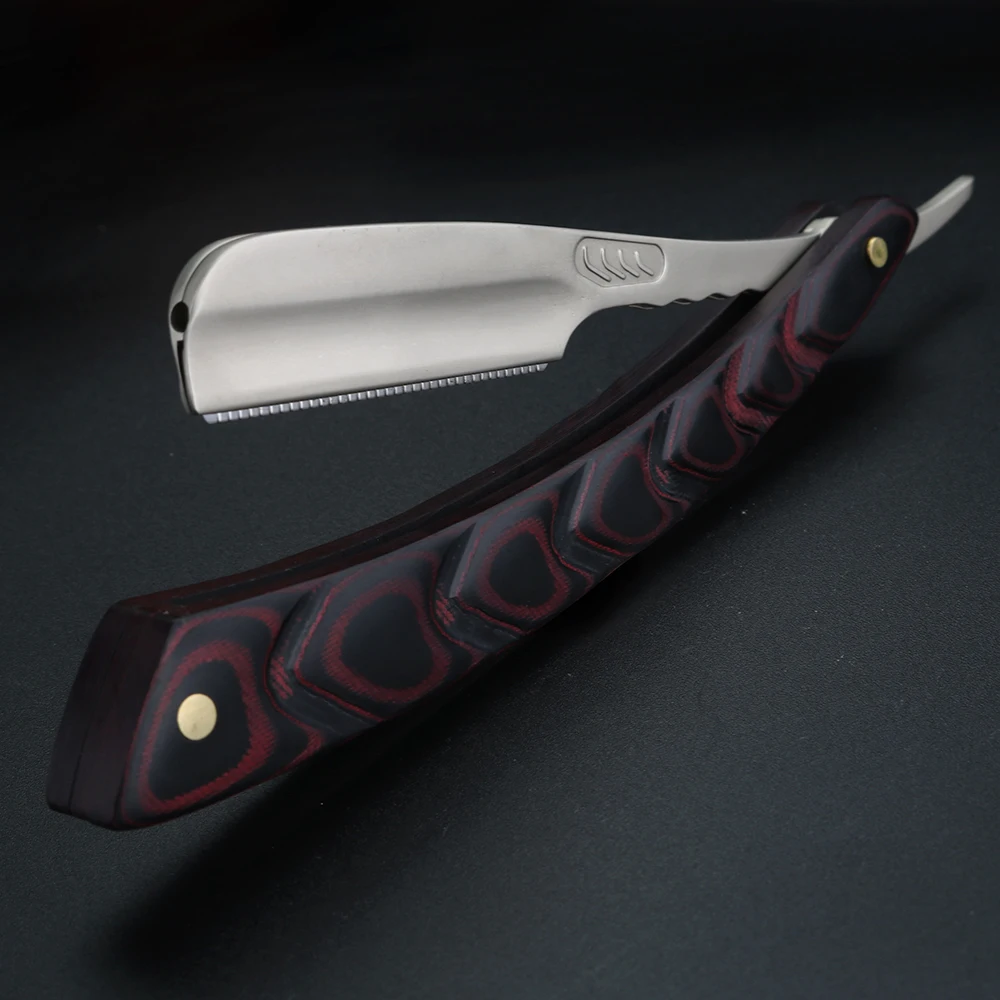 Деревянный триммер ручная бритва профессиональная с прямыми краями острый