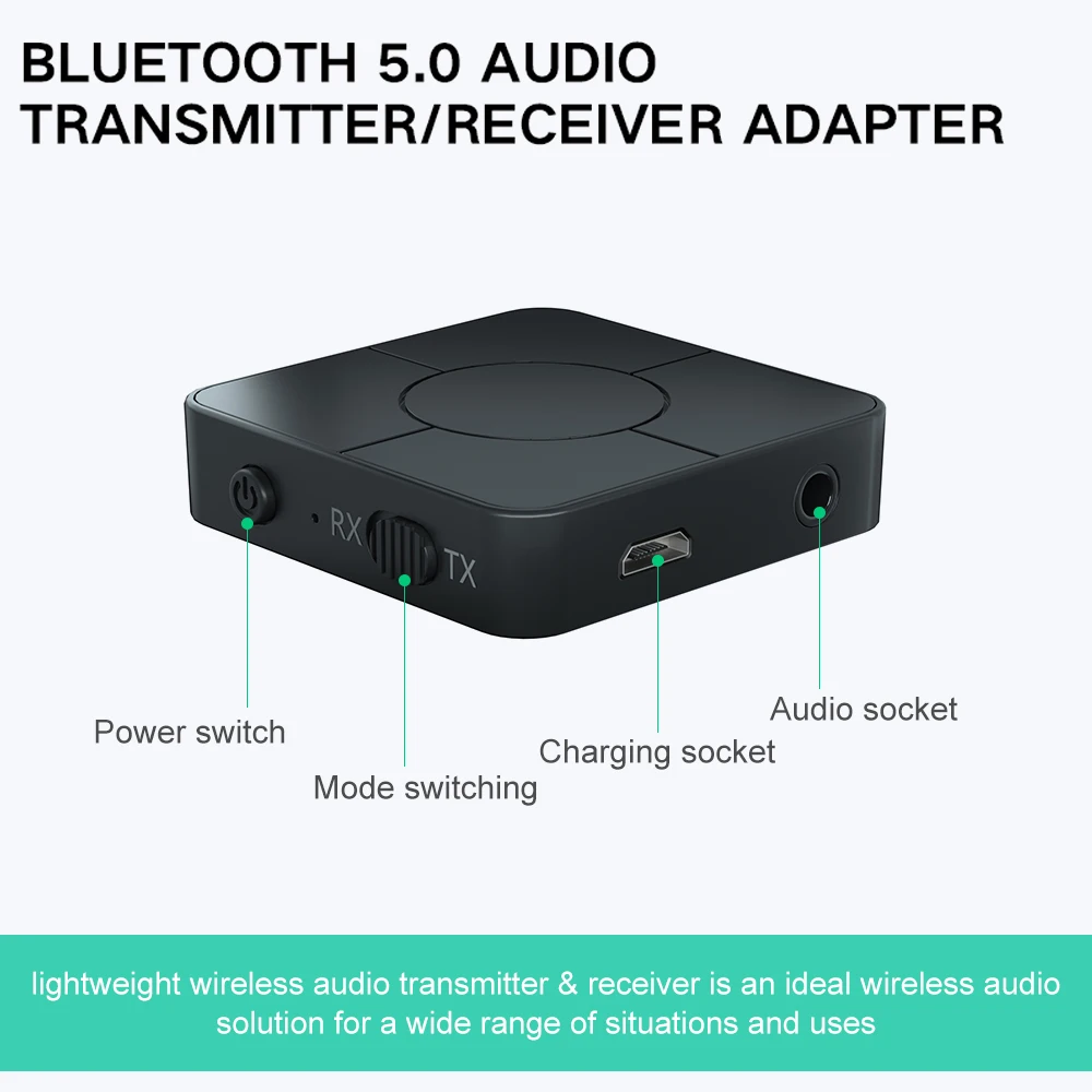 Zexmte KN326 Bluetooth 5 0 беспроводной адаптер BT 5/A2DP/AVRCP аудио передатчик с поддержкой