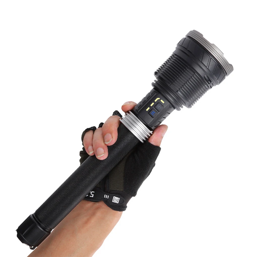 

Flashlight Lamps XHP360 Powerful Hammer Telescopic Zoomed High Power Lantern Outdoors Hunting Travel No No Battery