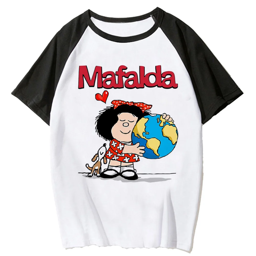 Mafalda топ женский манга аниме Y2K футболка комикс y2k графическая одежда