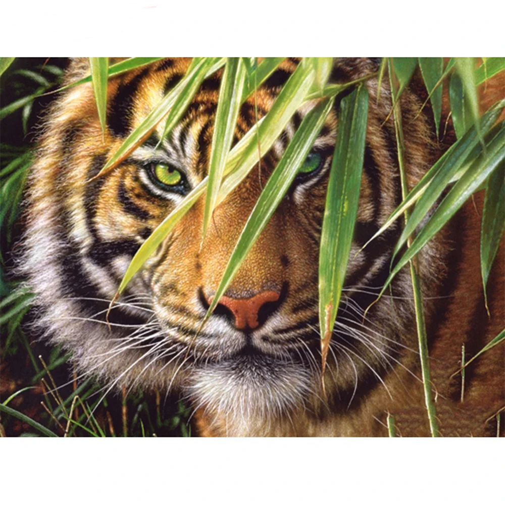 

KAMY YI 5D Diy Custom diamond-painted cross-stitch tiger diamond paste full diamond exquisite living room decoration
