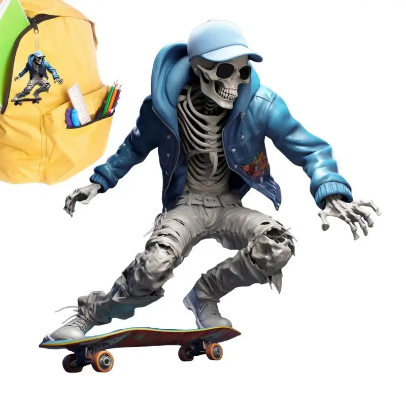 

Женский кулон в виде черепа и скелета для украшения автомобиля, аксессуары для интерьера автомобиля, для гостиной, спальни, заднего вида автомобиля