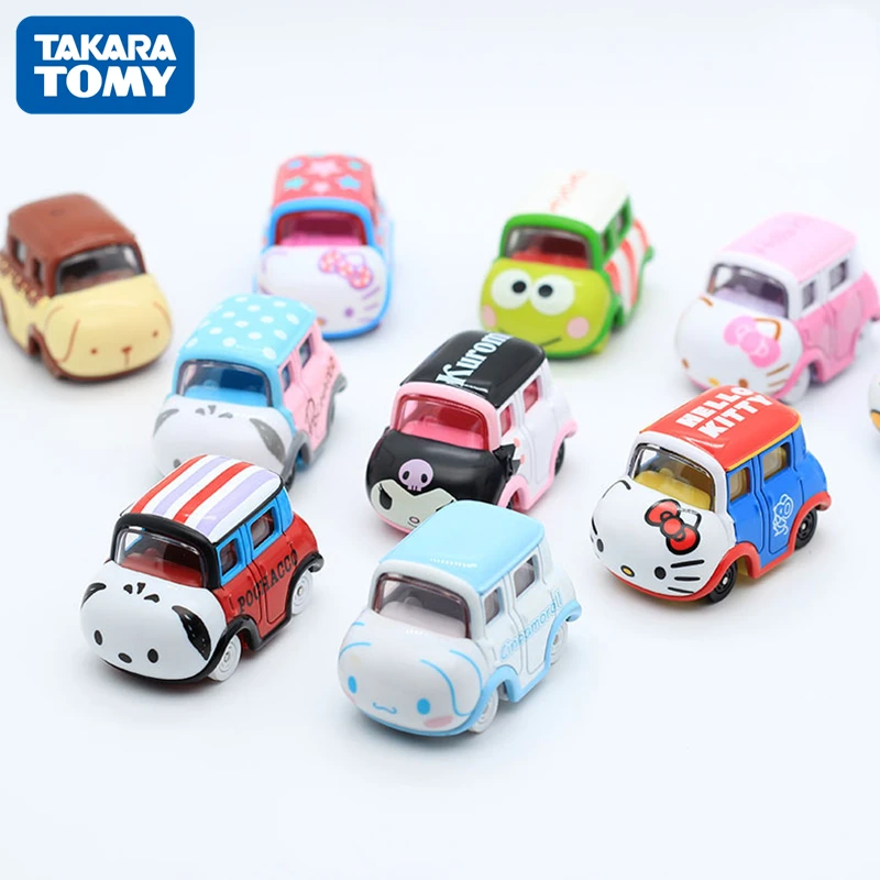 

TOMY модель автомобиля из сплава Sanrio серии детских игрушек HelloKitty Kuromi mymelody KEROKERO KEROPPI помпон Purin