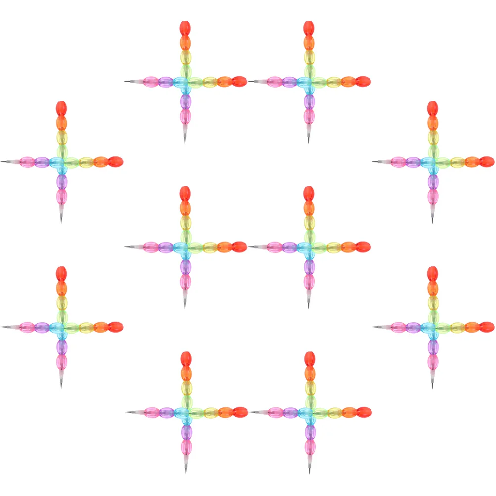 

20Pcs Stacking Pencils Multi-function Pencils Creative Stackable Pencils Lightweight Stacking Pencils