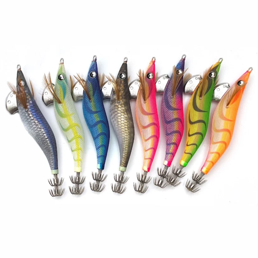 

3.5-21g EGI Japan wood shrimp YAMASHITA luminous wood shrimp false color ink squid bait bait Squid hook