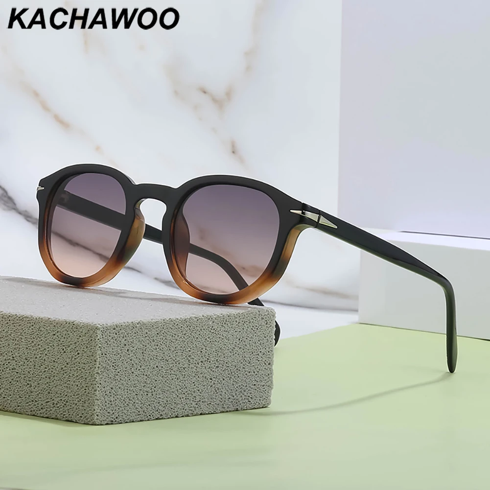 

Kachawoo fashion small frame sunglasses women square Korean style black brown retro sun glasses for men decoration drop shipping