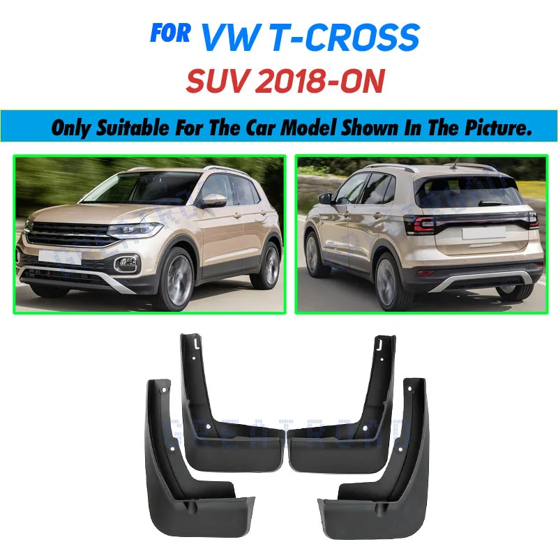 

Для VW T-Cross 2018-2023 2019 2020 2021 2022 автомобильные брызговики брызговики брызговики брызговики аксессуары для крыльев