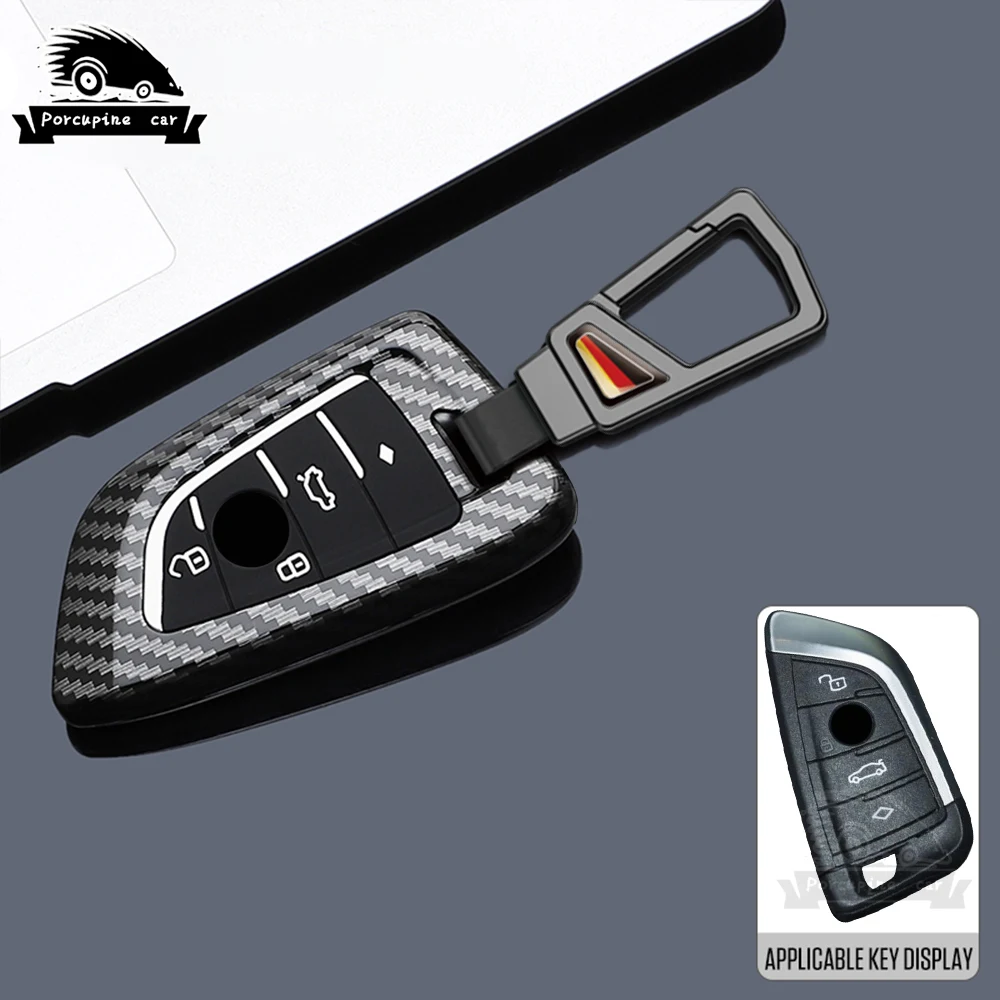 

Чехол для дистанционного ключа из АБС-пластика из углеродного волокна для BMW M 2 4 серии i4 G22 G23 G26 G42 ‌
