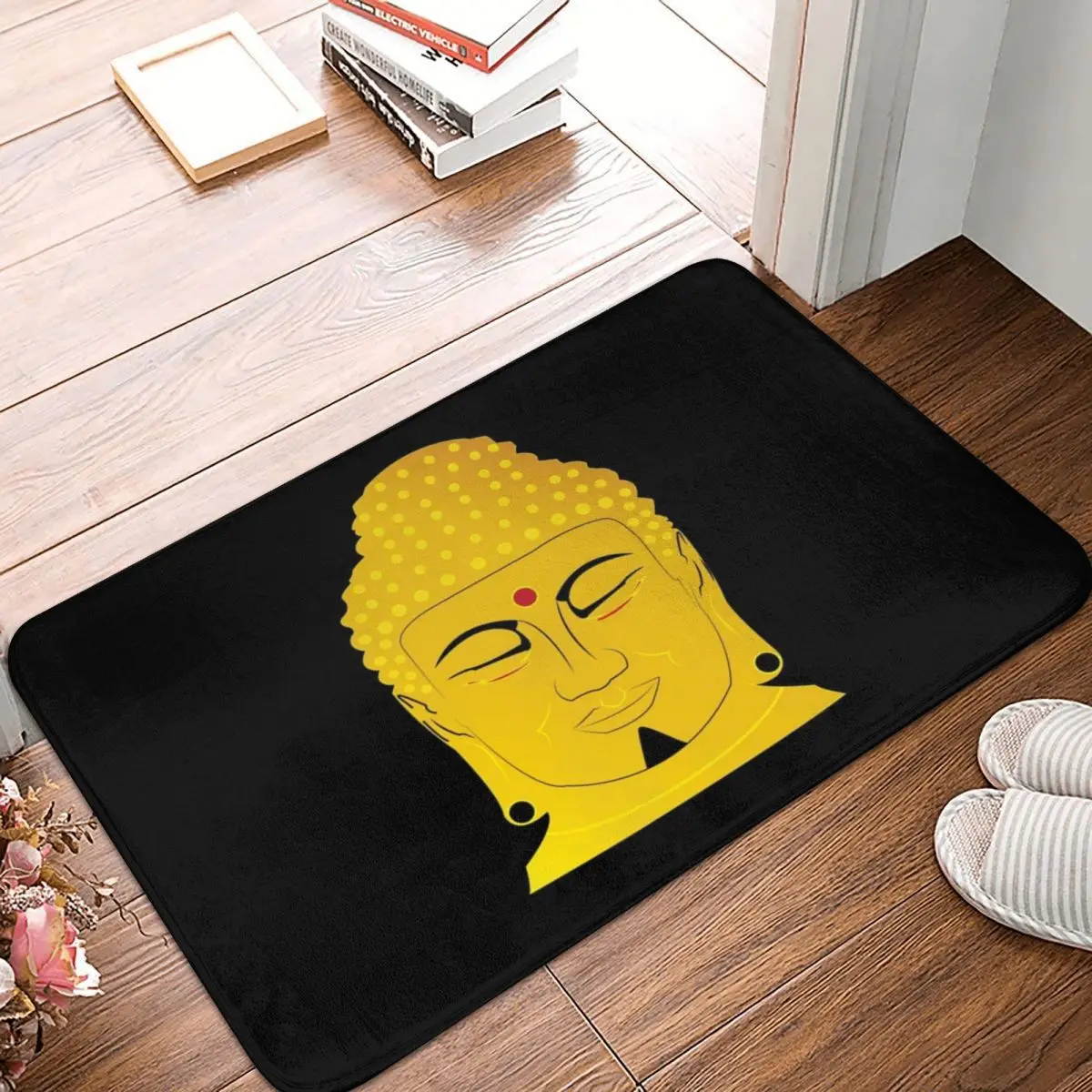 

Просвещенный коврик с логотипом Будды, декоративный ковер для входа в гостиную, домашнюю кухню, спальню, противоударное оборудование