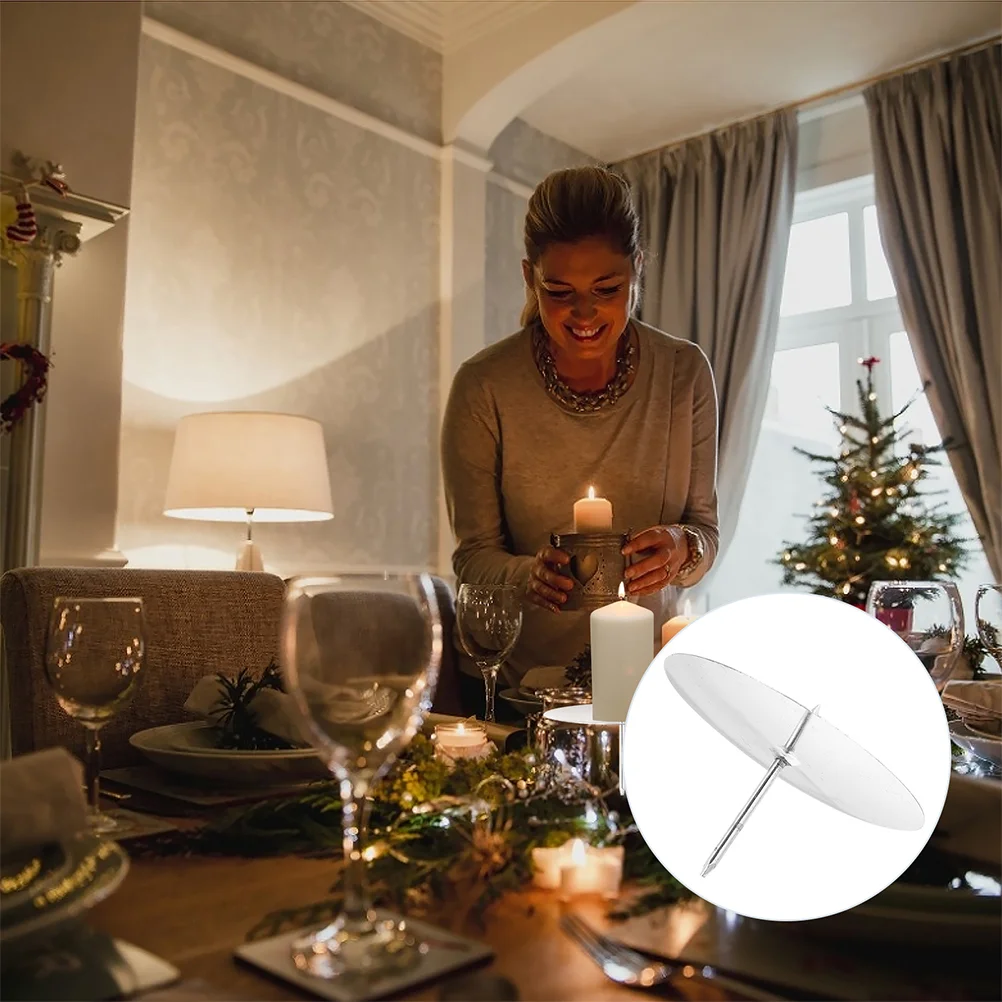 

20pcs Holder Rack Fixed Tool Metal Wreath Fixator Candlestick Fixing Holder