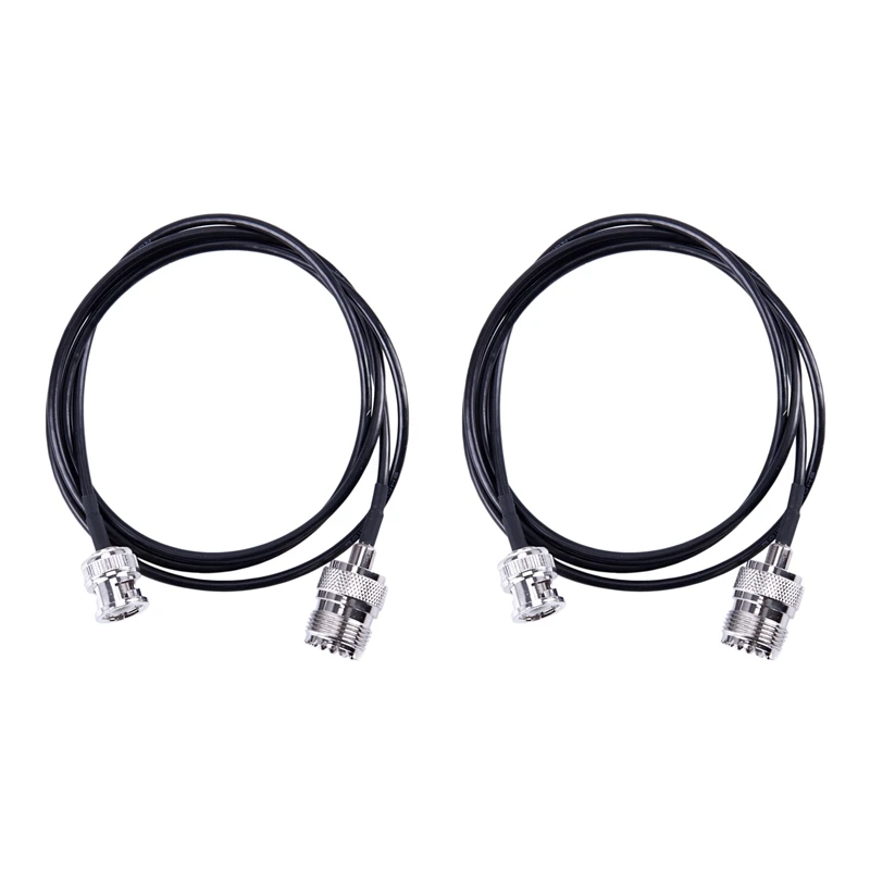 

ABGZ-2X RF UHF VHF Radio Coaxial Antenna Cable BNC Male To UHF SO239 RG-58U MILSPEC Coax Mobile To Base Antenna 3 Ft