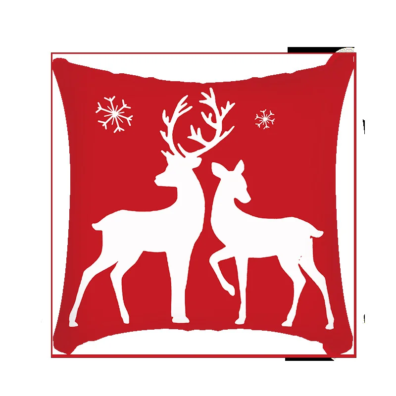 

45x45cm Christmas Cushion Cover for Sofa Pillow Case Cover Seat Car Throw Pillowcase Christmas Decoration For Home Decorative