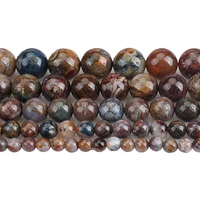 100 natural stone beads aaaaa pietersite round loose beads 4 6 8 10 12mm beads for bracelets necklace jewelry making