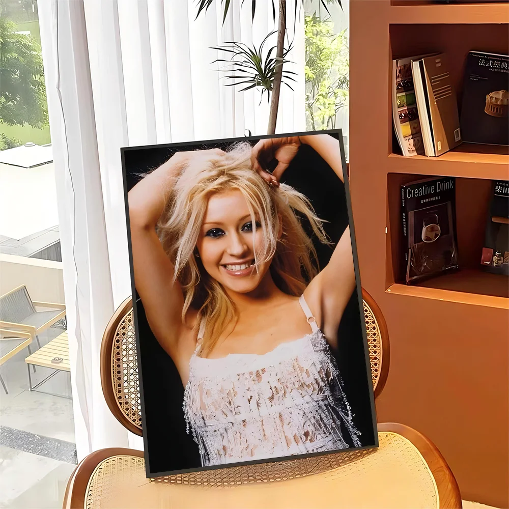 Christina Aguilera Singer Classic Vintage Posters Whitepaper Prints Artwork Kawaii Room Decor