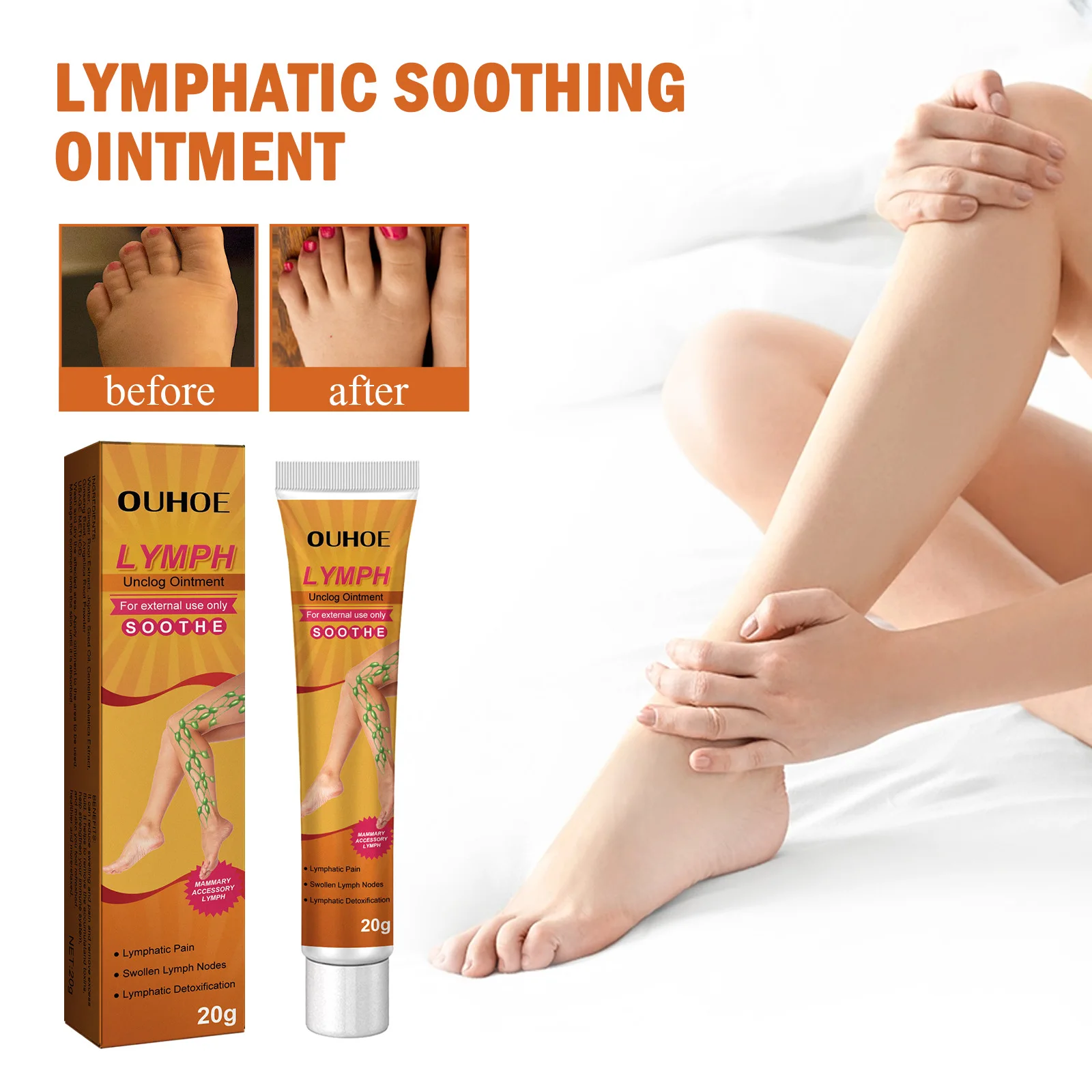 

Lymphatic Detox Ointment Breast Armpit Anti-Swelling Lymph Node Herbal Repair Cream Lymphaden Treatment Plaster Body Health Care