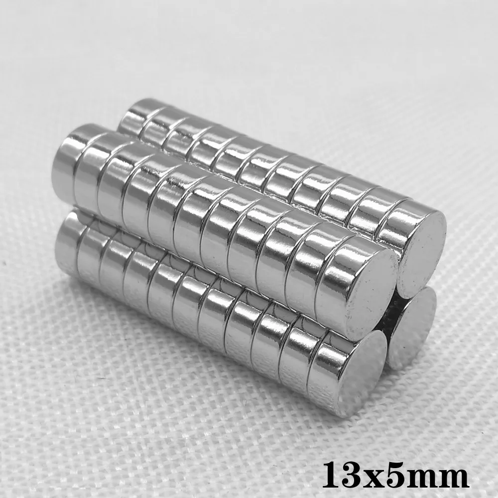 

10PCS 13x5 mm Neodymium Magnets Strong 13mm x 5mm Permanent Round Magnet sheet 13x5mm Powerful Magnetic Magnets Disc 13*5 mm