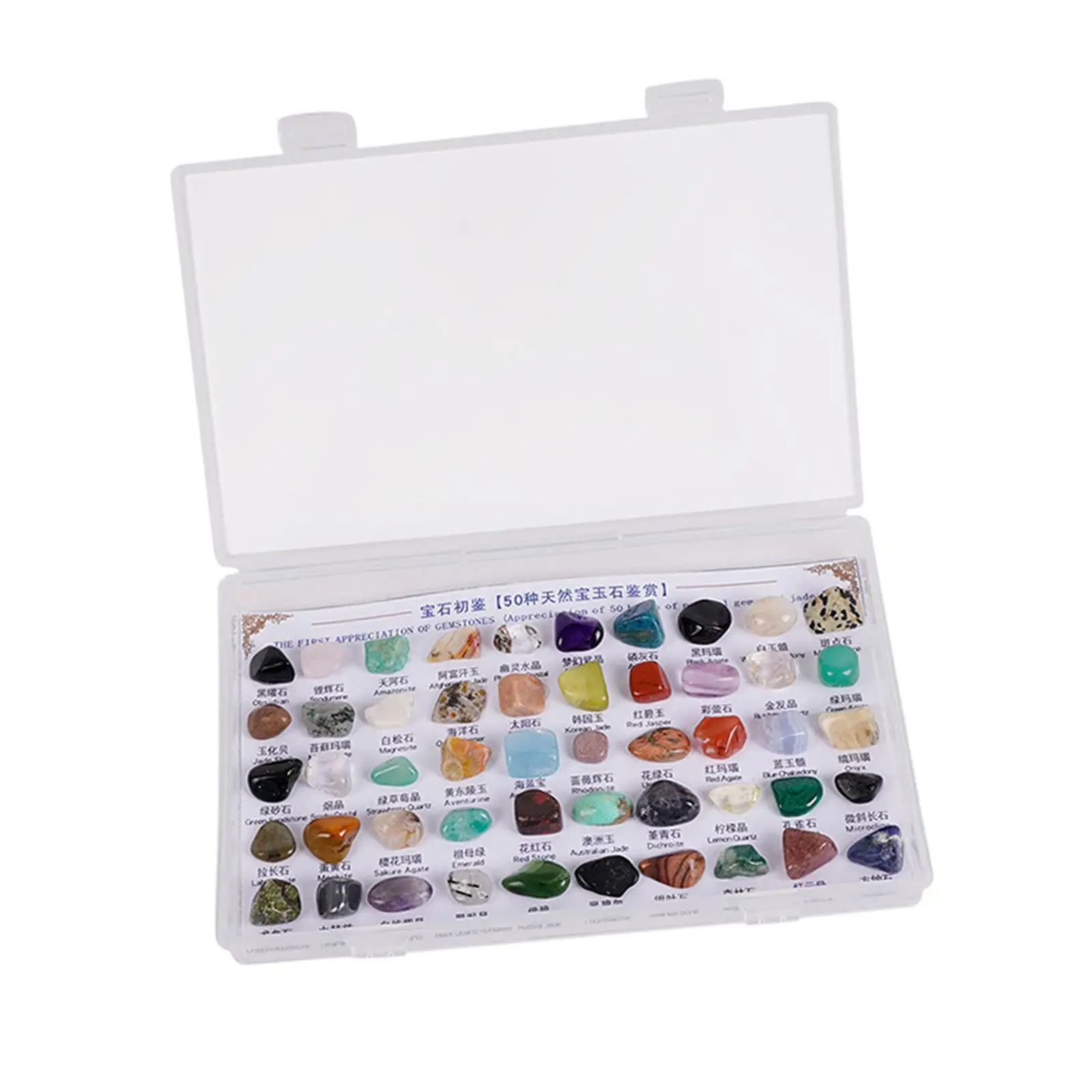 

50Pcs Rough Stones Geology Science Learning Educational Party Favors Mineral Rocks for Craft Gift Jewelry Making Gift Display