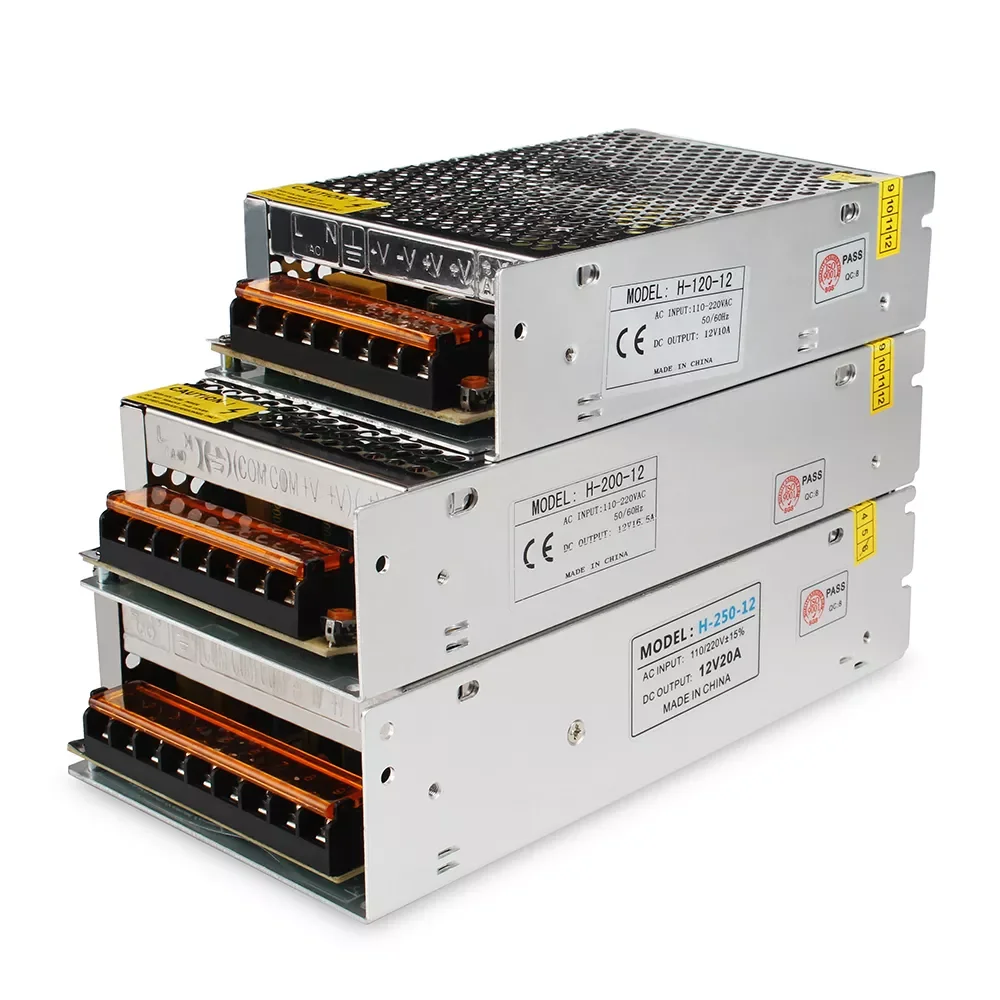 

2023NEW Volt Power Supply Unit Transformer 220v to 12v Power Suply 2A 3A 5A 10A 15A 20A 30A Switching Power Supply For LED Strip