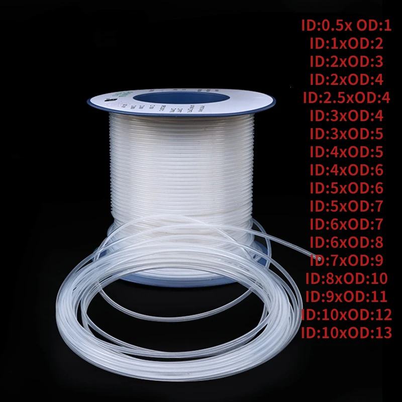 

PTFE Tube F46Tube Heat Protector Transmit Hose Rigid Temperature Corrosion Resistance Pipe 3d Printer Parts 1M