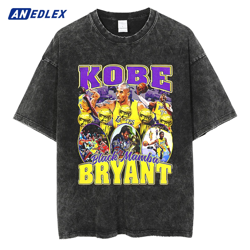 

Футболка мужская с принтом баскетбольной звезды, хлопковая с коротким рукавом, в стиле хип-хоп