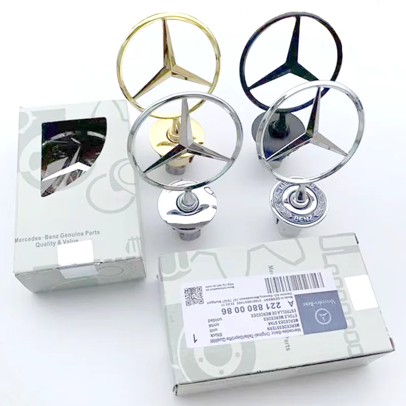 44 мм 3D металлический хромированный черный автомобильный передний капот эмблема