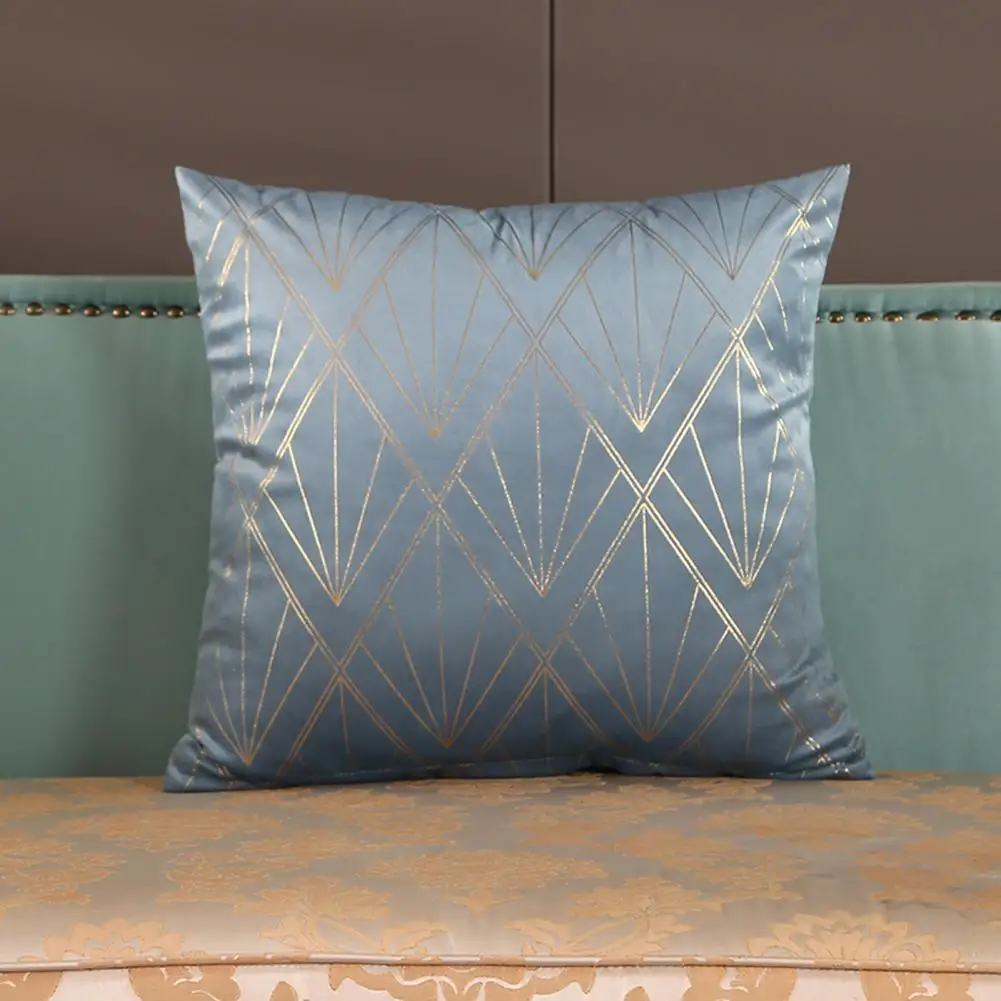 

Washable Fabric Pillowcase Hidden Zipper Pillowcase Soft Polyester Pillow Case with Unique Print Hidden Zipper for Home Sofa