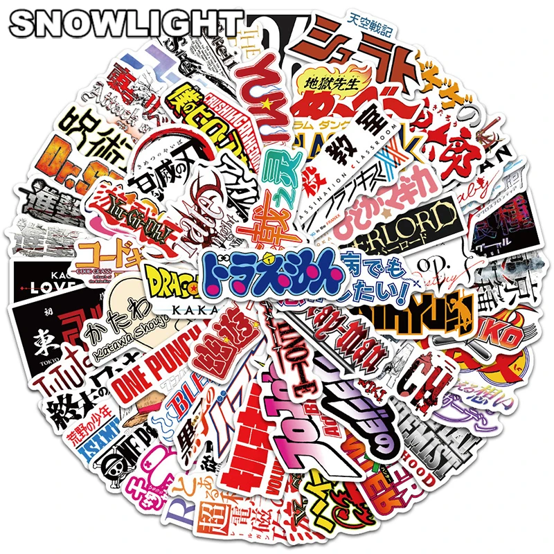 

Стикеры для игрушек «сделай сам», Мультяшные, с логотипом аниме «рассекающий демонов», «атака на Титанов», для скейтборда, чемодана, ноутбук...