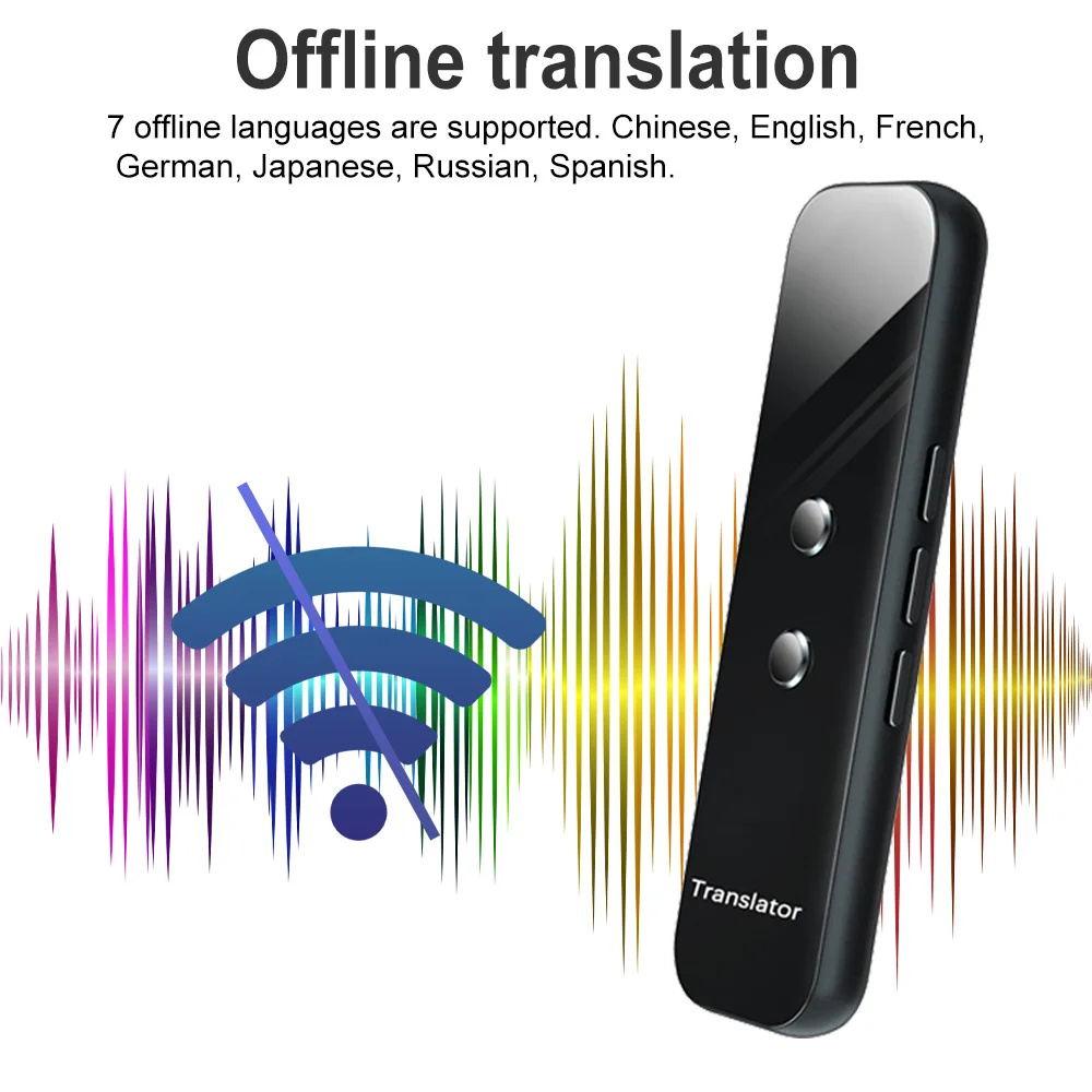 Фото Портативный переводчик Hgdo, 137 языков, smart instant voice text app photography translaty learning travel business CE №5