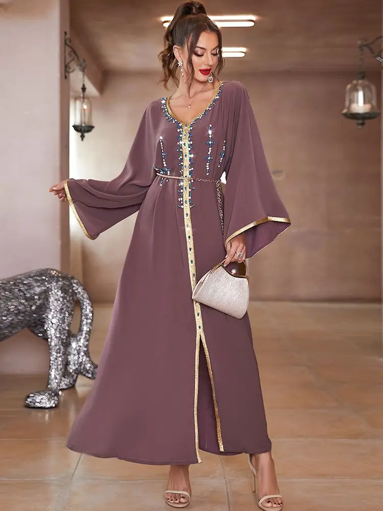 Рамадан, кафтаны, Abaya Дубай, Турция, мусульманское, арабское, мусульманское скромное вечернее платье для женщин, длинное платье, женское плат...