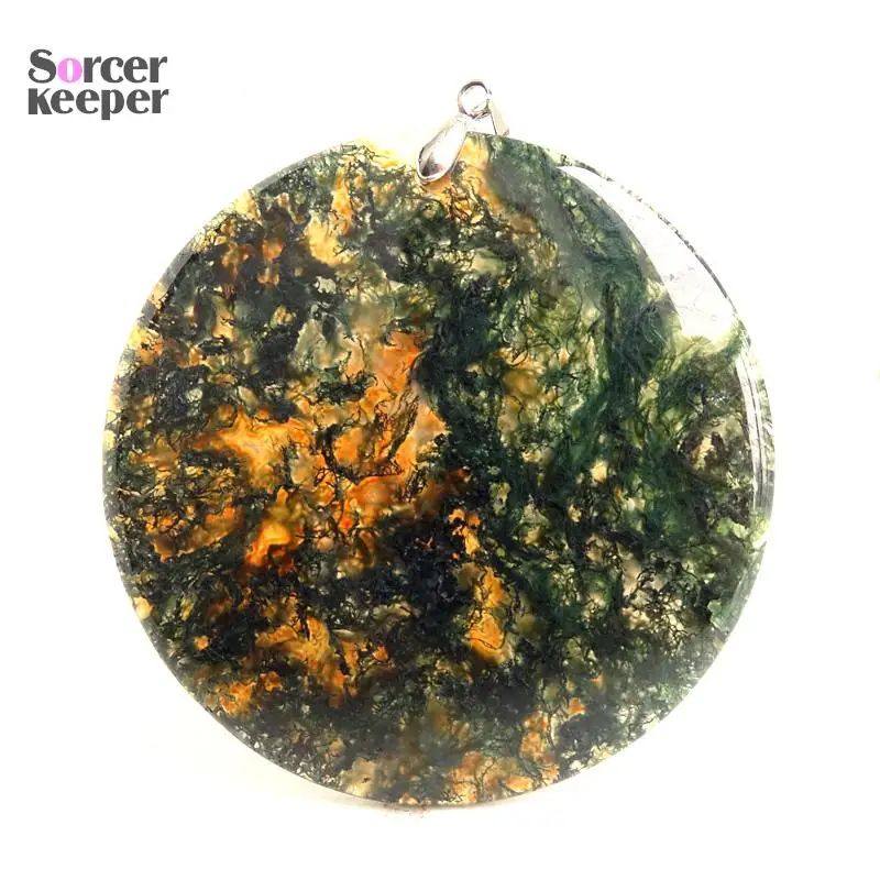 Женские и мужские модные ювелирные изделия круглой формы подвески ожерелья с