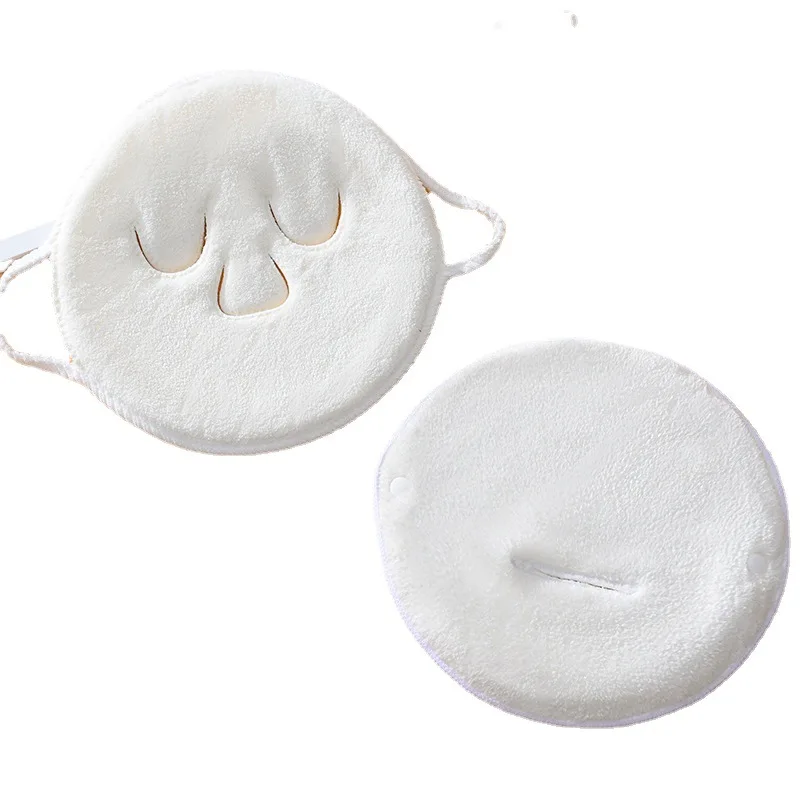 

New Hot Compress Towel Mask Towel Coral Fleece Fabric Water Absorption Is Not Easy To Shed Hair Soft Can Be Heated Convenient