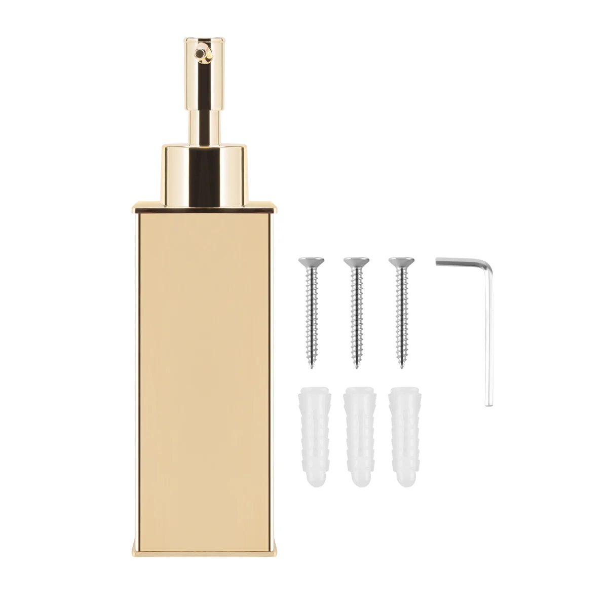 

Liquid Soap Dispenser Bathroom Wall Mounted Gold Shower Gel Detergent Shampoo Bottle for Kitchen Hotel Home