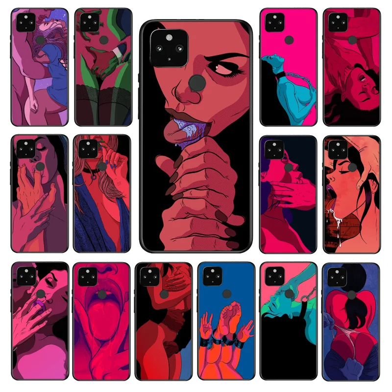 

Girls Sexy Twerk Kiss Phone Case for Google Pixel 8 7 Pro 7a 6A 6 Pro 5A 4A 3A Pixel 4 XL Pixel 5 6 4 3 3A XL