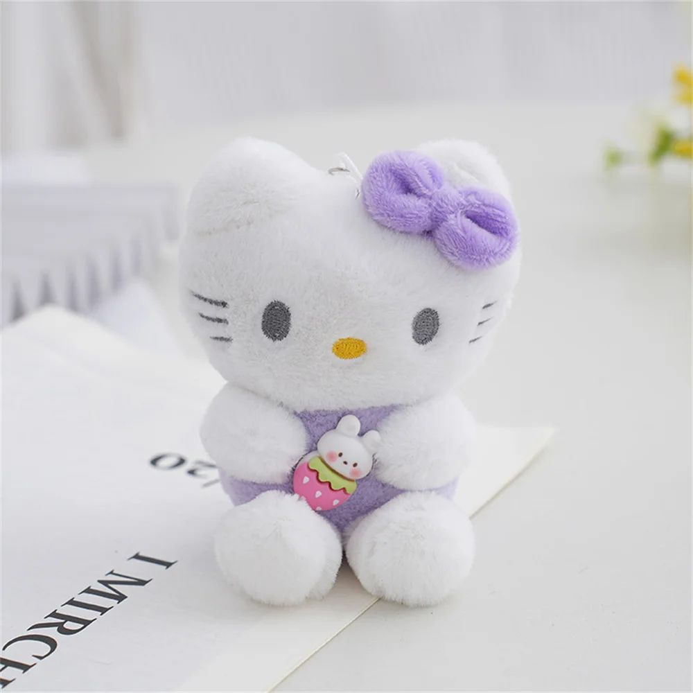 12 см милый брелок Sanrio с Hello Kitty несколько цветов плюшевые подвески школьная сумка