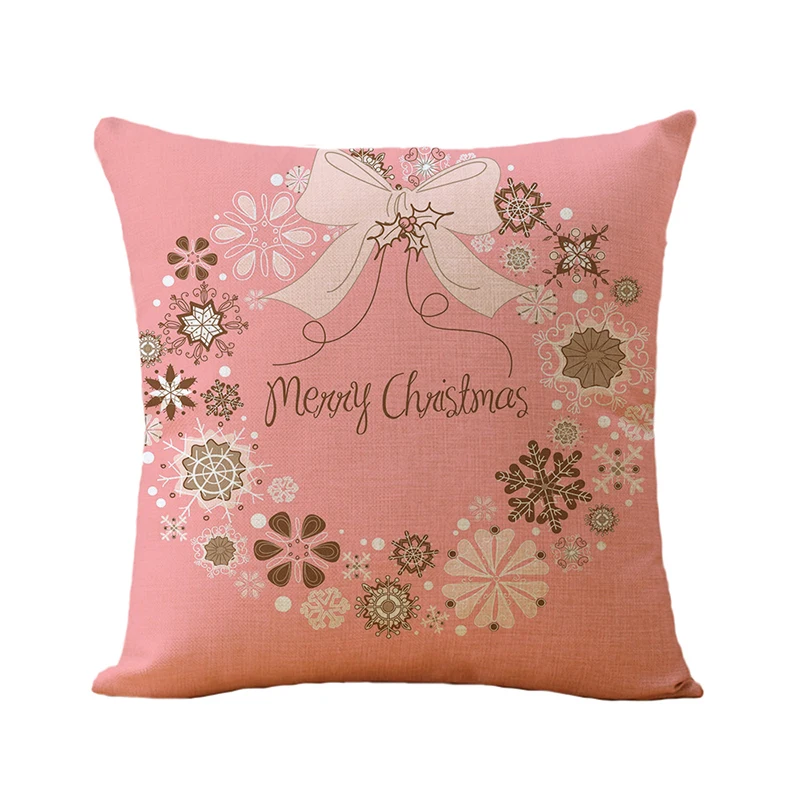 

44*44cm Cushion Cover for Sofa Couch Pillow Pink Decorative Cushion Cover Pillow Cases Without Filling Christmas Decorations