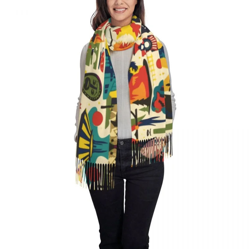 Рисунок 2 - Шарф мужской/женский зимний теплый с принтом