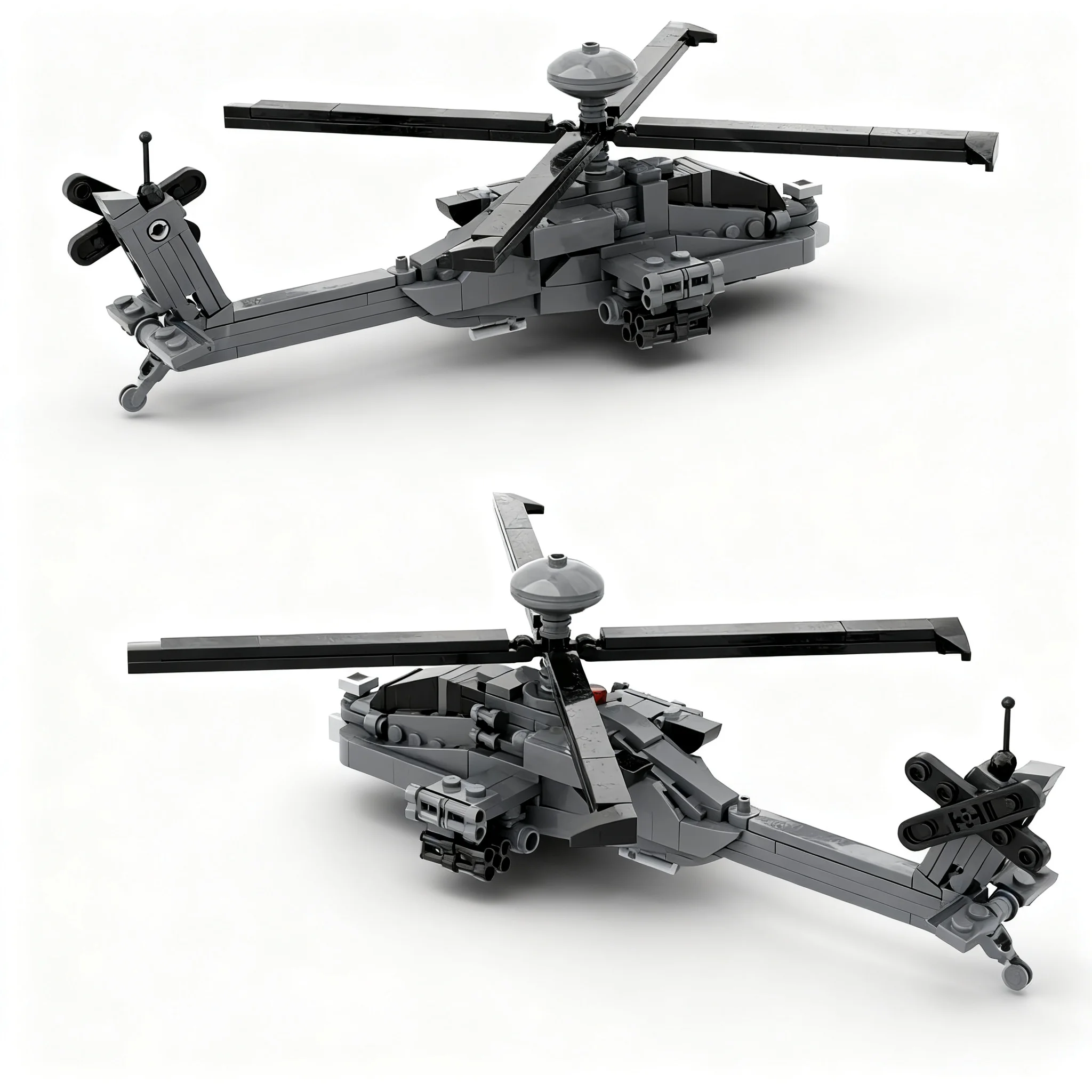 235 деталей MOC Boeing AH-64 Apache 1:70, конструктор, игрушка для сборки, рождественский подарок, развивающий конструктор для детей, творческая идея, обучающие кубики (art.: 3920dc6f7766d) - 3920dc6f7766d