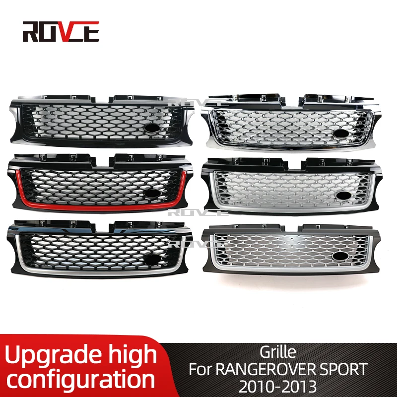 ROVCE-rejilla de parachoques delantero para coche, accesorio de ABS para Land Rover Range Rover Sport L320 2010 2011 2012 2013, 1 piezas